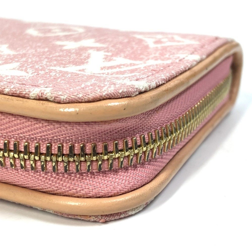 LOUIS VUITTON M81182 Monogram Denim Zippy Wallet, Women's, Pink - Picture 5 of 14